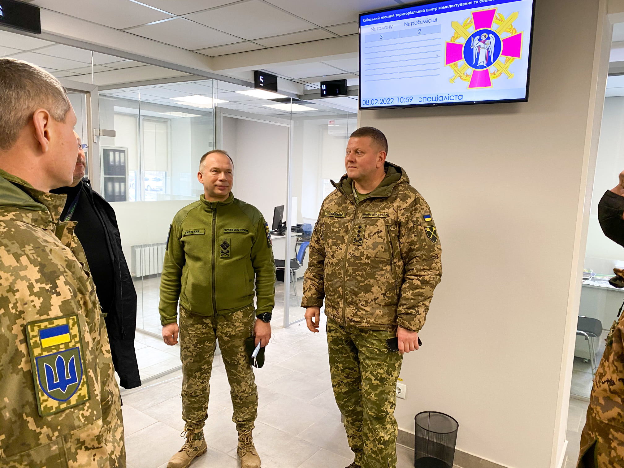 Operator serving a visitor at the Center