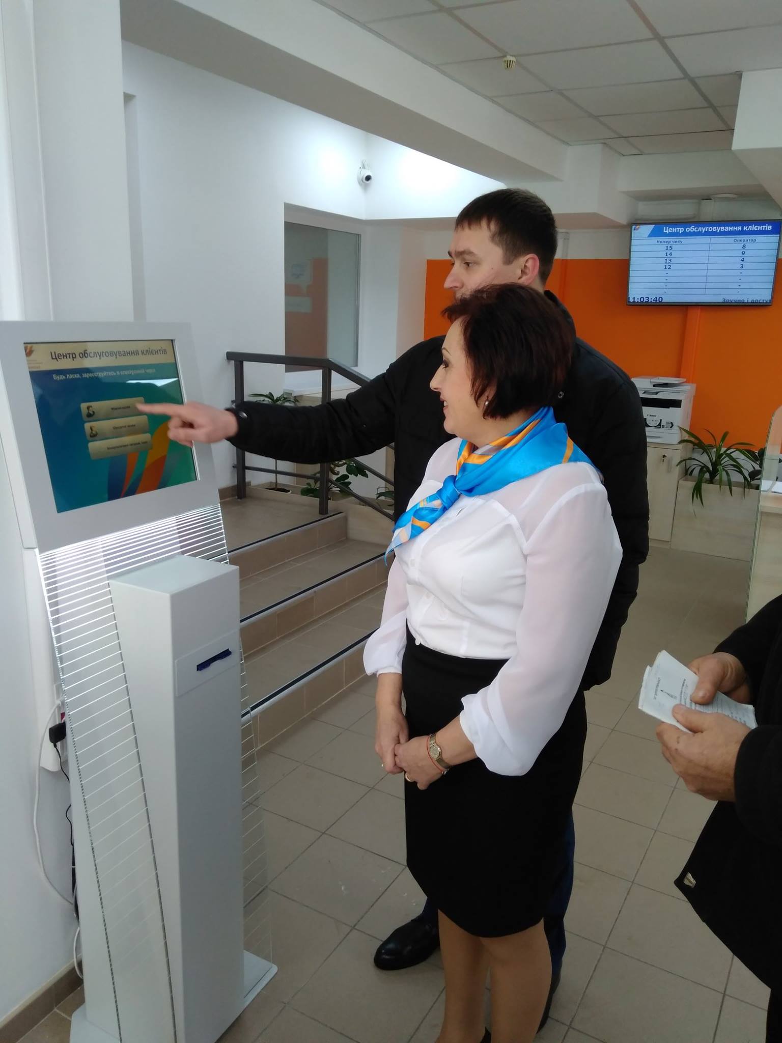 104.ua vertical signage display