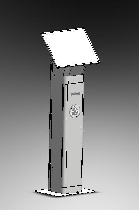 QS17 terminal 3D model — three-quarter front view