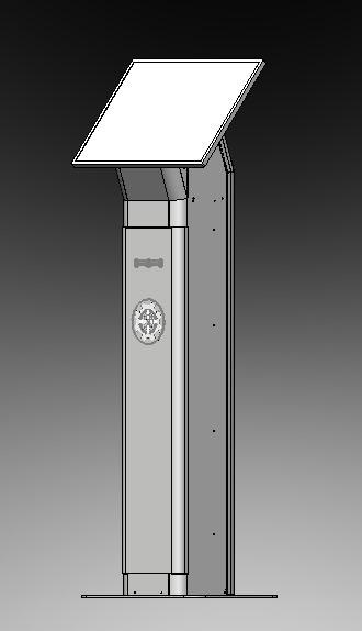 QS17 terminal 3D model — front view