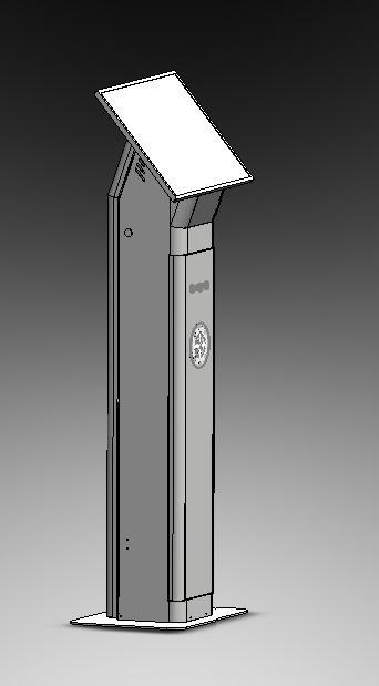 QS17 terminal 3D model — side view